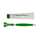 Triple Headed Dog Toothbrush Kit with All-Natural Toothpaste Complete 2-Piece Dog Dental Care Solution - Image 3