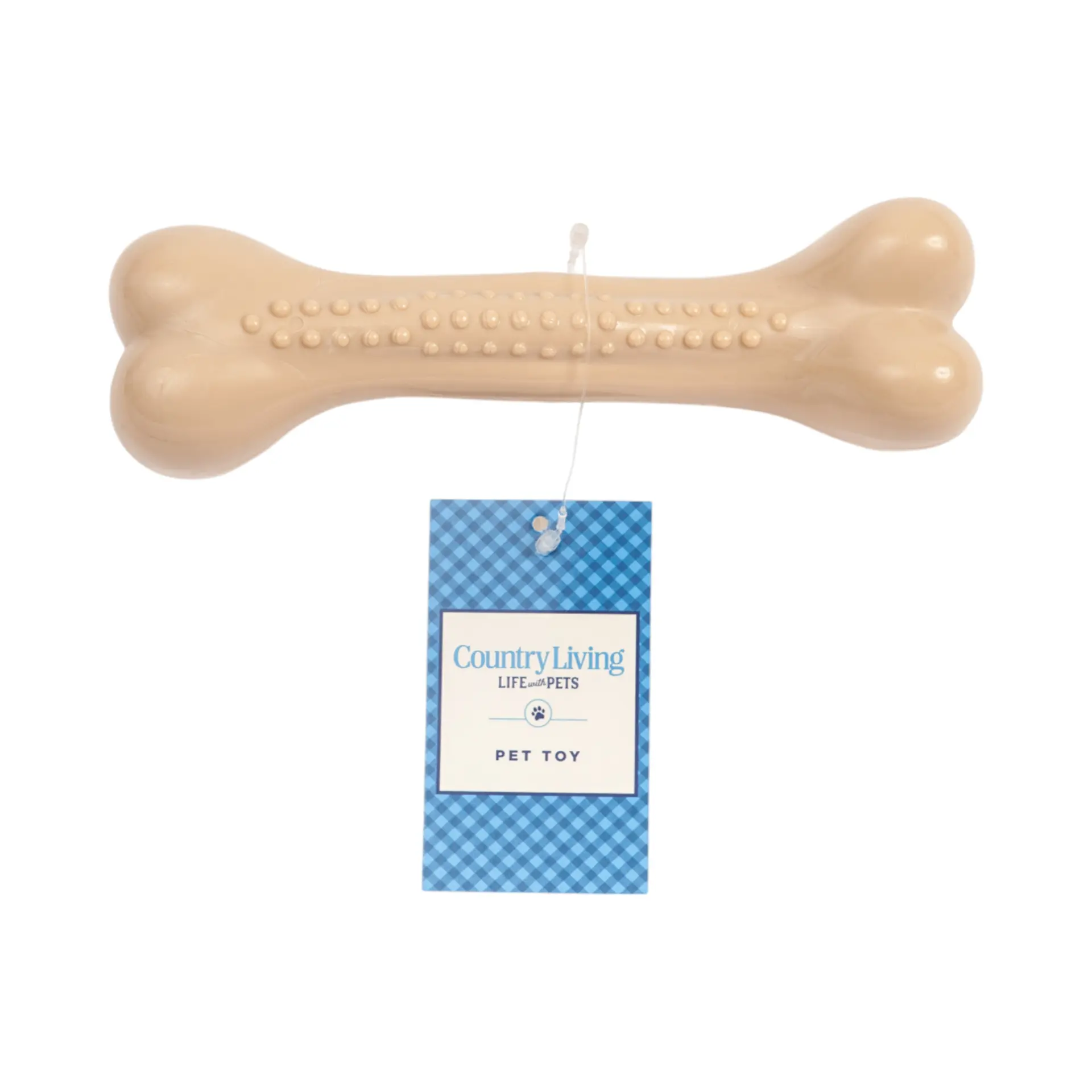 356049845_large.webp Country Living Nylon Chew Bone Dog Toy for Heavy Chewers Chicken Flavored, Promotes Dental Health & Keeps Your Dog Happy - Image 1