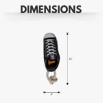 Squeaking Comfort Plush Sneaker Dog Toy - Interactive Rope, Squeaker, Treat Compartment, Safe & Durable - Black - Image 5