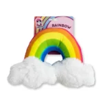 Enchanted Rainbow Squeaker Dog Chew Toy Durable Plush for Cuddly Play - Image 2