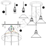 Modern Black 3 Way Pendant Light Fixture with Cone Shade - Perfect for Kitchen Islands and Bars - Image 3