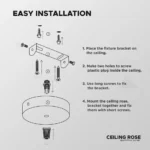 Stylish Copper Ceiling Rose Light Pendant for Cable~3101 - Elegant & Functional Lighting Solution - Image 9