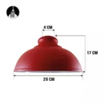 Brushed Silver Retro Ceiling Pendant Light Lamp Shade | Easy Fit for Cafe, Kitchen, and Dining Areas - Image 2