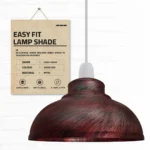 Brushed Silver Retro Ceiling Pendant Light Lamp Shade | Easy Fit for Cafe, Kitchen, and Dining Areas - Image 11