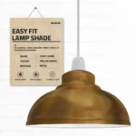 Brushed Silver Retro Ceiling Pendant Light Lamp Shade | Easy Fit for Cafe, Kitchen, and Dining Areas - Image 12