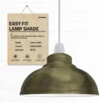 Brushed Silver Retro Ceiling Pendant Light Lamp Shade | Easy Fit for Cafe, Kitchen, and Dining Areas - Image 13