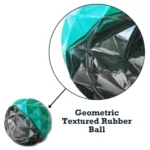 Country Living Durable Geometric Textured Ball Dog Chew Toy - Interactive & Eco-Friendly, Available in Small & Large Sizes - Image 5
