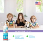 UBAVET Ubasan Ear Cleansing Solution for Dogs & Cats | Gentle & Effective Ear Care | Aloe Vera | Alcohol-Free | 4 fl oz (120ml) - Image 4