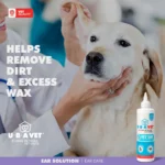 UBAVET Ubasan Ear Cleansing Solution for Dogs & Cats | Gentle & Effective Ear Care | Aloe Vera | Alcohol-Free | 4 fl oz (120ml) - Image 5