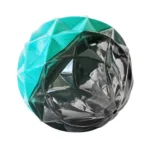 Country Living Durable Geometric Textured Ball Dog Chew Toy - Interactive & Eco-Friendly, Available in Small & Large Sizes - Image 2