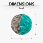 Country Living Durable Geometric Textured Ball Dog Chew Toy - Interactive & Eco-Friendly, Available in Small & Large Sizes - Image 4