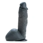 Girthquake Black Thick Dong - 10" Realistic Silicone Pleasure Toy with Suction Cup - Image 2