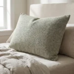 Jesper Jade Green and Beige Luxury Throw Pillow - Handmade in USA | Plutus - Image 5