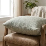 Jesper Jade Green and Beige Luxury Throw Pillow - Handmade in USA | Plutus - Image 6