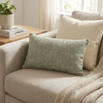 Jesper Jade Green and Beige Luxury Throw Pillow - Handmade in USA | Plutus - Image 7
