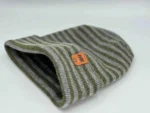 HAAKWEAR Theta-Stitch RORO Cuffed Beanie - Gray/Green, Made in USA | Unisex, Soft & Warm Acrylic, One Size Fits Most - Image 2
