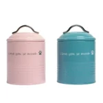 I Love You So Much Dog Treat Canister Gift Set Airtight & Stylish Storage for Pet Lovers