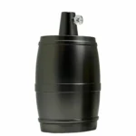 Elegant Barrel Holder in Matt Black Finish - E27 Antique Lamp Holder for Vintage Bulbs | Perfect for Vintage Lighting