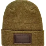 HW Cleveland Brown Green Fusion Cuffed Beanie - Limited Edition, Made in USA, Unisex Winter Hat