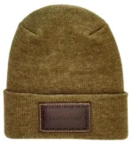 HW Cleveland Brown Green Fusion Cuffed Beanie - Limited Edition, Made in USA, Unisex Winter Hat