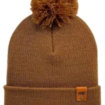 HAAKWEAR Pom Pom Beanie | Camel Brown, Cozy & Stylish Winter Hat | Made in USA