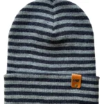 HAAKWEAR Traditional RORO Cuffed Beanie - Gray/Blue, Made in USA | Unisex, Stylish & Warm