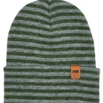 HAAKWEAR Unisex Traditional RORO Cuffed Beanie - Gray/Green, Made in USA, Stylish & Warm