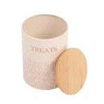 Dog Treat Canister Set - White Swan Design (Set of 2) | Airtight Storage for Fresh Pet Treats - Image 5