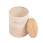 Dog Treat Canister Set - White Swan Design (Set of 2) | Airtight Storage for Fresh Pet Treats - Image 6