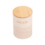 Dog Treat Canister Set - White Swan Design (Set of 2) | Airtight Storage for Fresh Pet Treats - Image 7