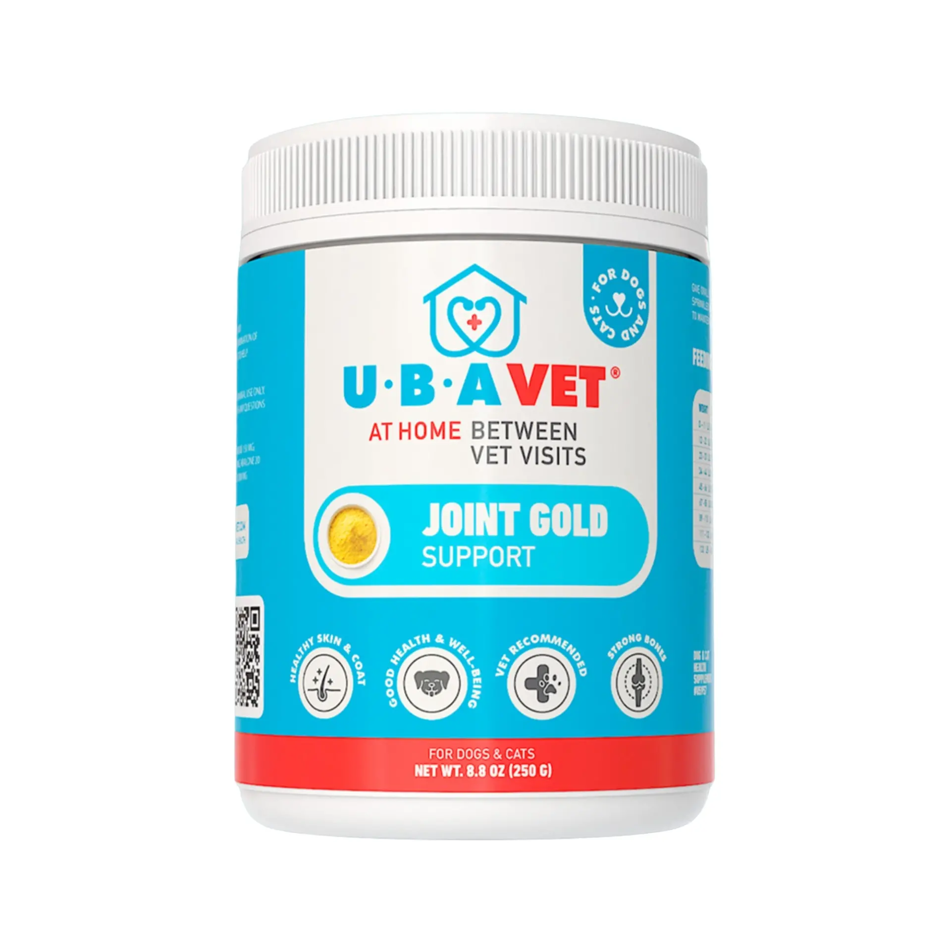 484458499_large.webp UBAVET Joint Gold Joint Care Powder for Dogs & Cats - Advanced Joint Support, 8.8 oz (250g) - Image 1