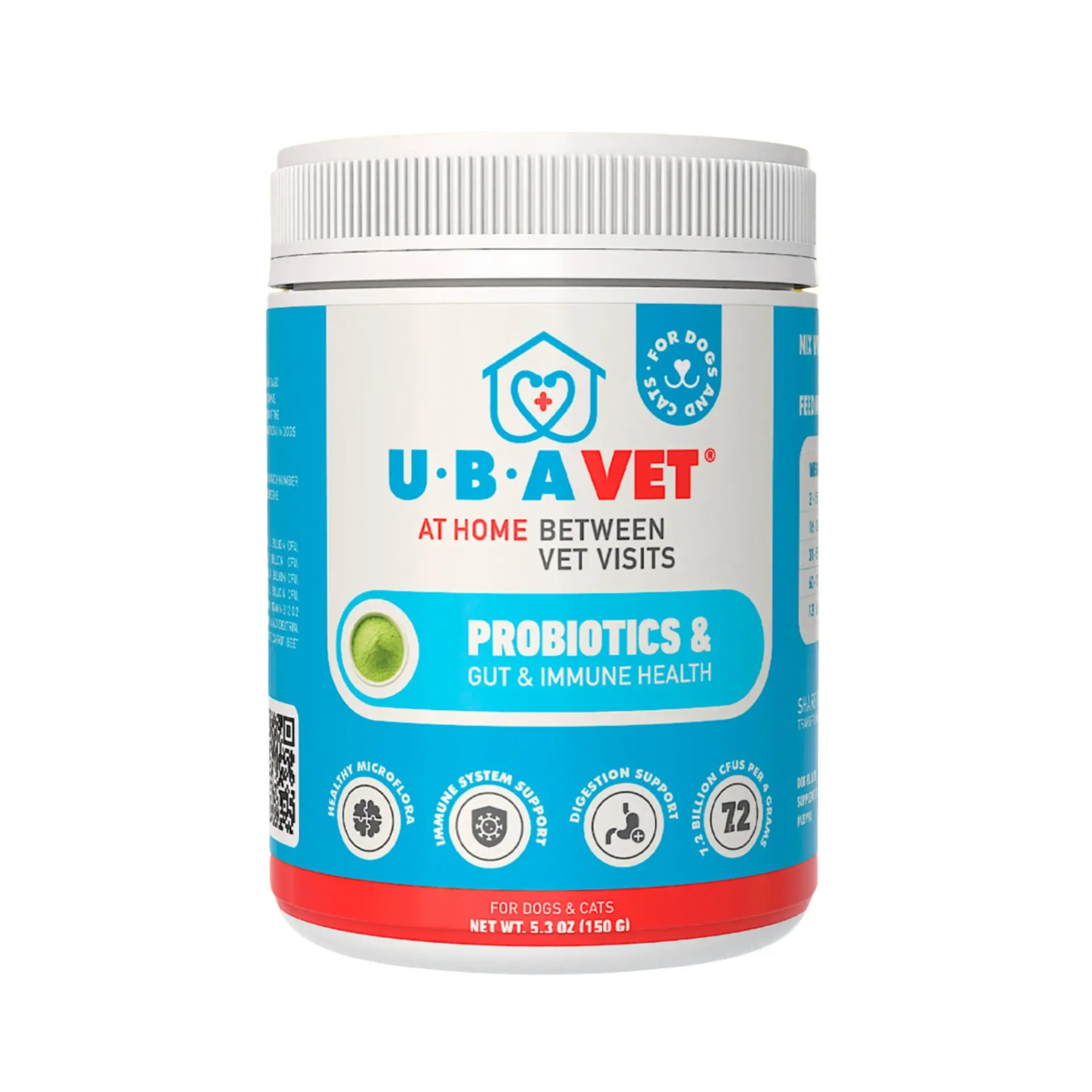 484496988_large.webp UBAVET Floradox Probiotic Powder for Dogs & Cats Digestive & Immune Health Supplement (5.3 oz / 150g) - Image 1