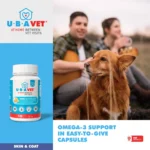 UBAVET Ubameg EFA 1000mg Omega-3 Fatty Acid Capsules for Dogs & Cats - 120 Count - Supports Heart, Skin, Coat, and Joint Health - Image 4