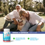 UBAVET Ubameg EFA 1000mg Omega-3 Fatty Acid Capsules for Dogs & Cats - 120 Count - Supports Heart, Skin, Coat, and Joint Health - Image 5
