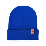 HAAKWEAR Knit Cuffed Beanie Hat - Unisex, Sapphire Blue, Made in USA - Stylish & Warm