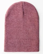HAAKWEAR Traditional Silent Cuffed Beanie in Rusty Burgundy Unisex, Classic Winter Hat, Made in USA - Image 3