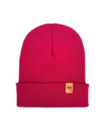 CTD112 HAAKWEAR Knit Cuffed Beanie - Burnt Maroon | Made in USA | Stylish & Warm Unisex Hat