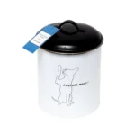 Black & White Pet Food & Treat Storage Canisters (Set of 3) - Keep Your Pet's Treats Fresh and Organized - Image 3