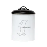 Black & White Pet Food & Treat Storage Canisters (Set of 3) - Keep Your Pet's Treats Fresh and Organized - Image 6