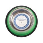 Country Living Set of 2 Ribbed No-Tip Non-Skid Pet Bowls Irish Green Durable & Safe for Small to Medium Pets - Image 4