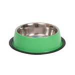 Country Living Set of 2 Ribbed No-Tip Non-Skid Pet Bowls Irish Green Durable & Safe for Small to Medium Pets - Image 5