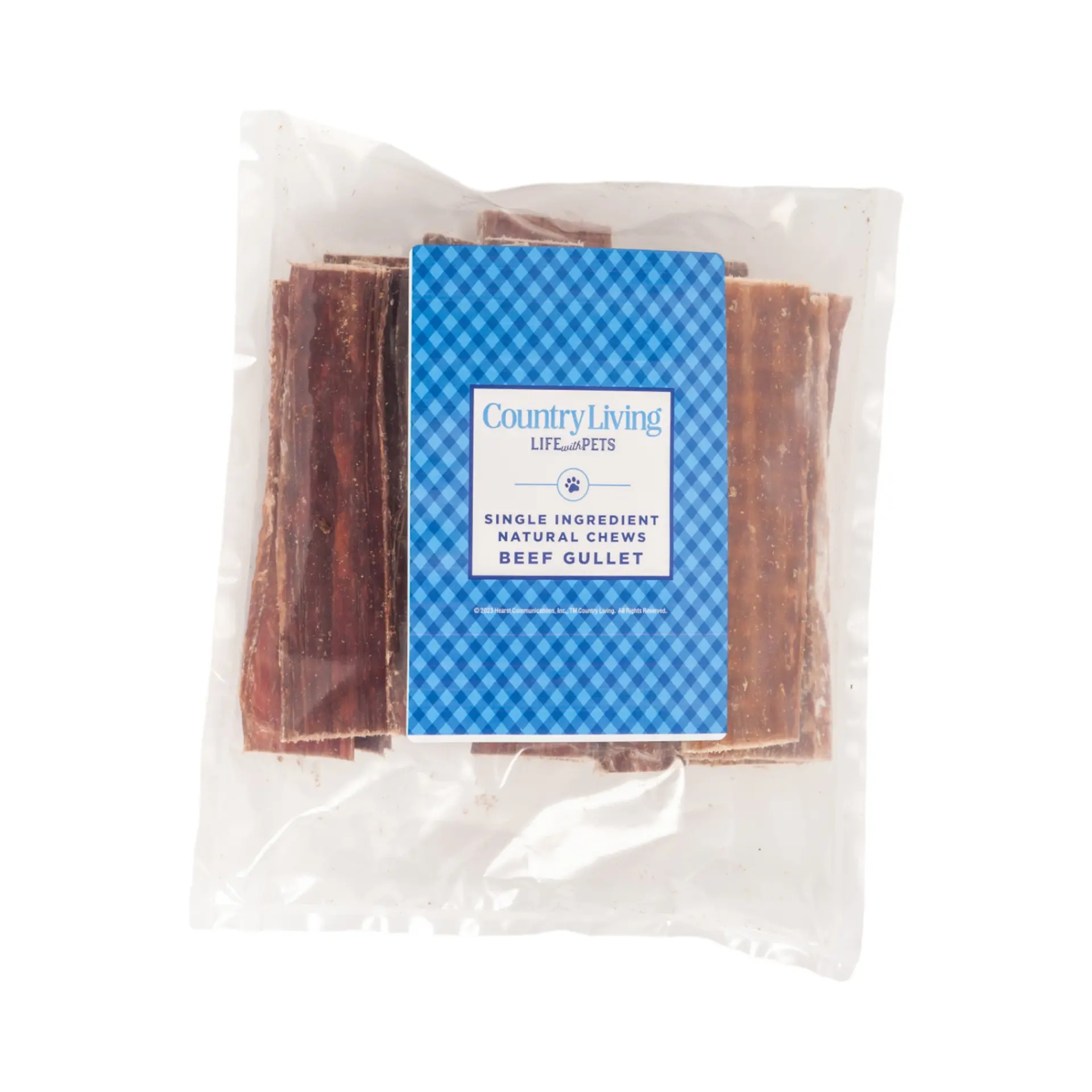 492235170_large.webp All-Natural Beef Gullet Flats/Strips Dog Treats 6" (25/case) - Delicious & Nutritious Chews for Dogs - Image 1