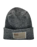 Patriotic Veteran Beanie with USA Flag - Theta Stitch Cuffed Knit Hat - Made in USA | Limited Edition - Image 11