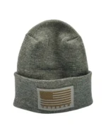 Patriotic Veteran Beanie with USA Flag - Theta Stitch Cuffed Knit Hat - Made in USA | Limited Edition - Image 12