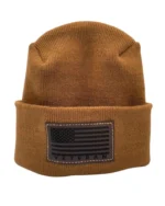 Patriotic Veteran Beanie with USA Flag - Theta Stitch Cuffed Knit Hat - Made in USA | Limited Edition - Image 14