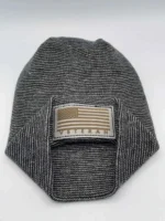Patriotic Veteran Beanie with USA Flag - Theta Stitch Cuffed Knit Hat - Made in USA | Limited Edition - Image 20