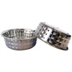 Country Living Set of 2 Black Pearl Eco-Chic Stainless Steel Dog Bowls - Durable & Stylish Pet Dining - Image 2