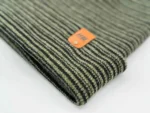 HAAKWEAR Unisex Traditional Contrast Cuffed Beanie - Black/Green, Made in USA | Warm & Versatile Winter Hat - Image 3