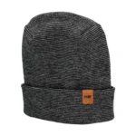 CTH400 Haakwear Theta Stitch Fusion Cuffed Beanie - Black/Gray | Made in USA | Comfortable & Stylish