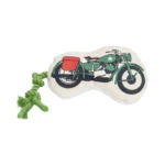 Country Living Retro Army Motorcycle Plush Dog Toy - Durable & Interactive Pet Toy for Medium to Large Dogs - Image 2